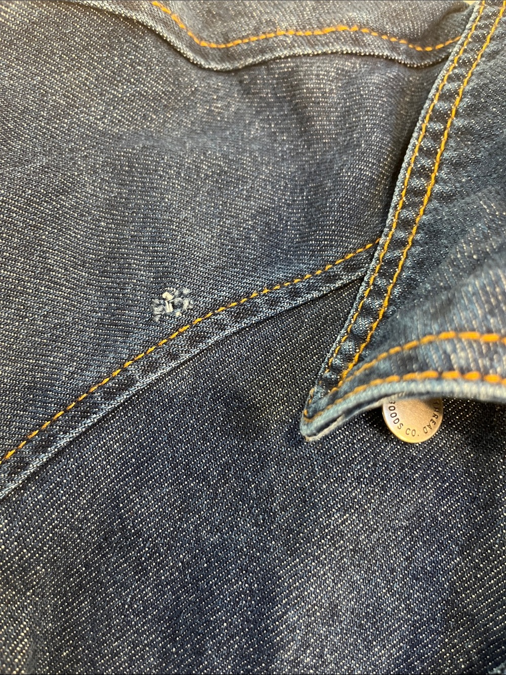 Universal Thread Dark Blue Denim Trench with Belt - Picture 3 of 6